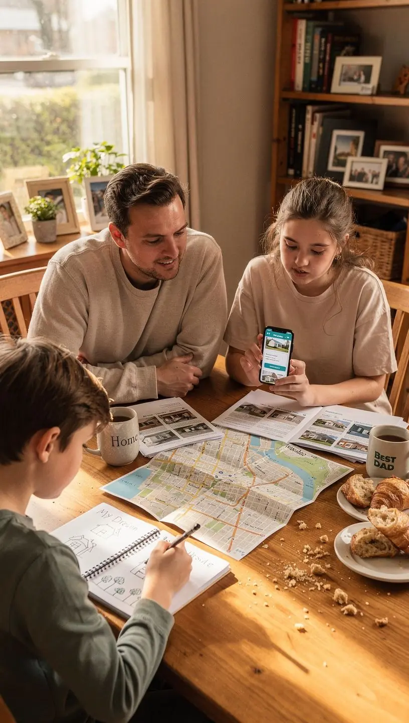 Widok na urokliwy ogród z tarasem, doskonałe miejsce na weekendowe spotkania.