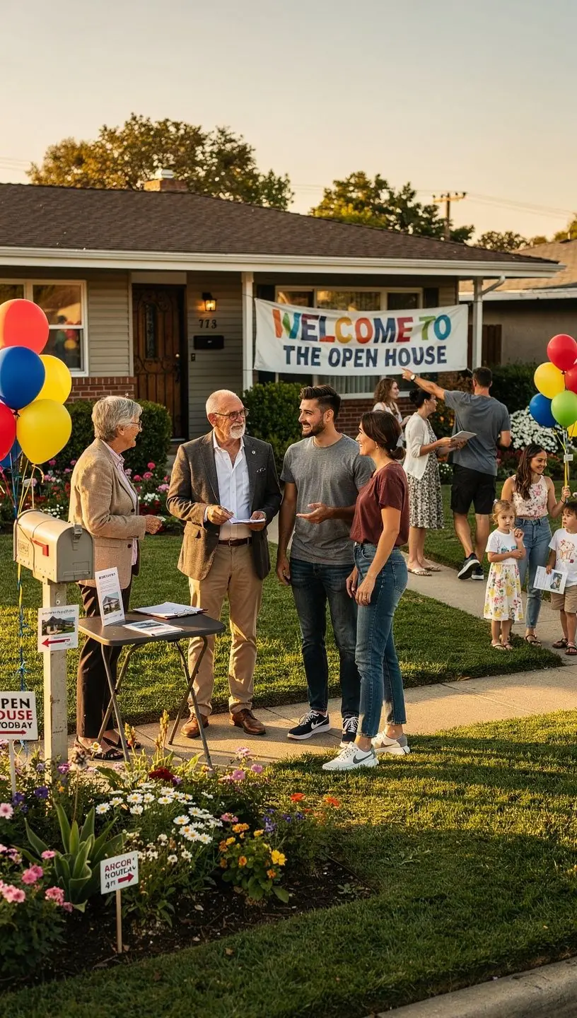 Przestronny salon z nowoczesnym wystrojem i dużymi oknami.